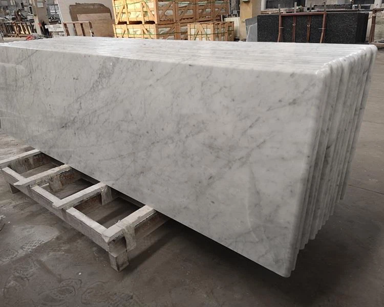 Bancada da cozinha de mármore branco de Carrara 1