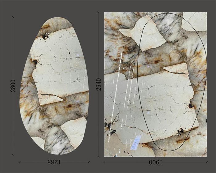 3.Gold Patagonia Granite Table