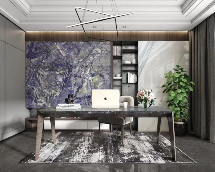 blue granite background wall