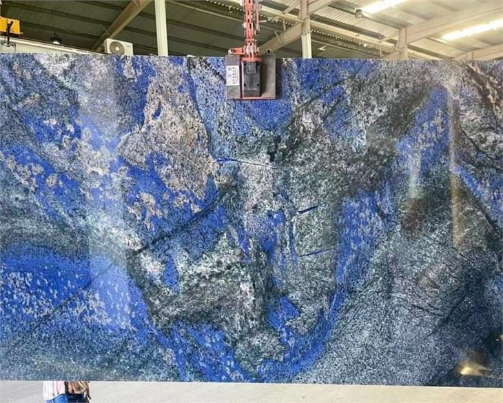 blue granite slab