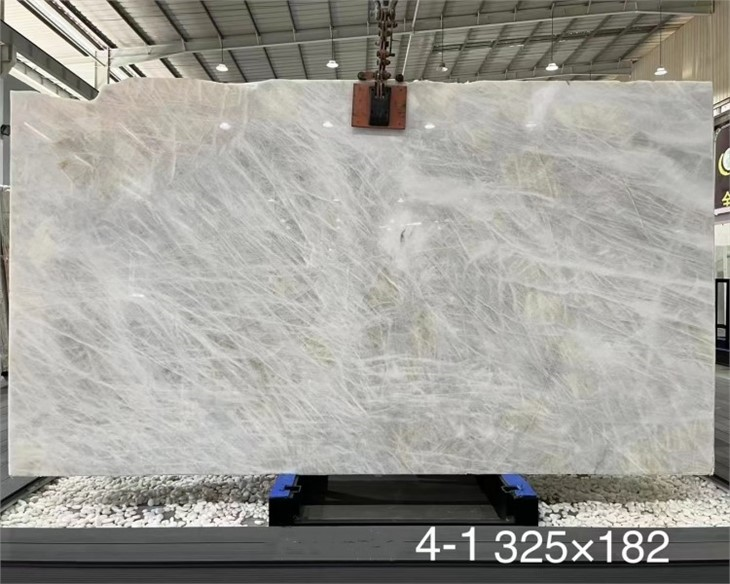 Popular Cristallo White Quarzite Countertop Popular Cristallo White Quarzite Countertop