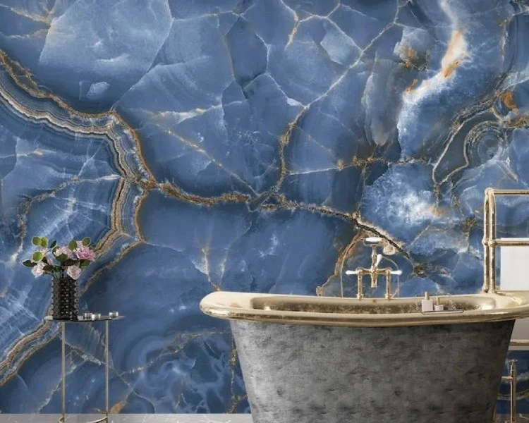 golden blue onyx background