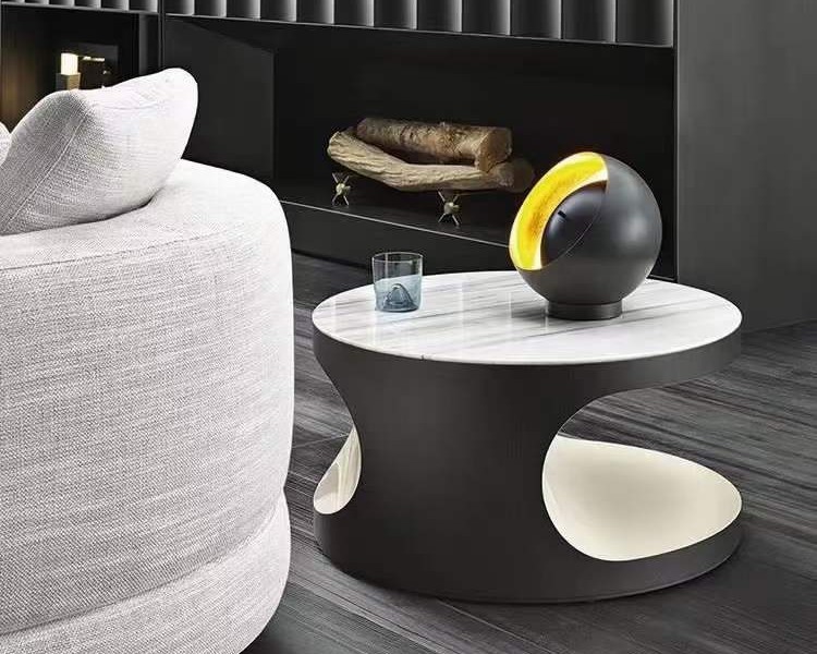 White Marble Side Table White Marble Side Table