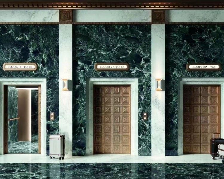 Prada Green Marble Slab