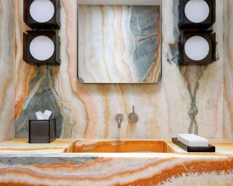 Rainbow Onyx wall Rainbow Onyx wall